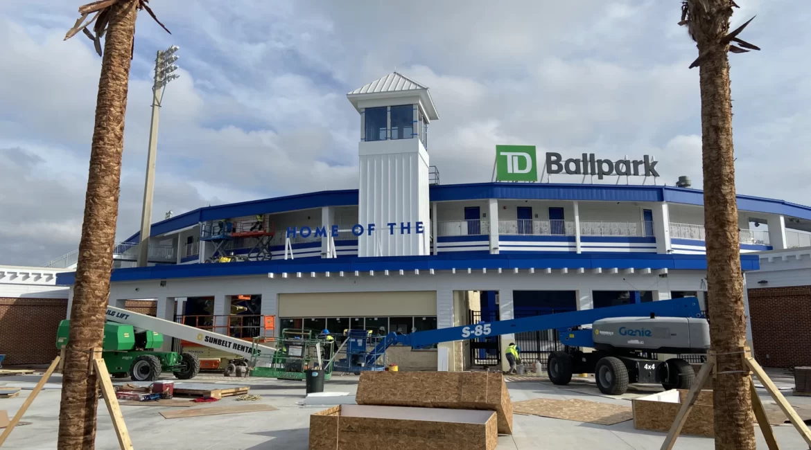 TD Ballpark construction